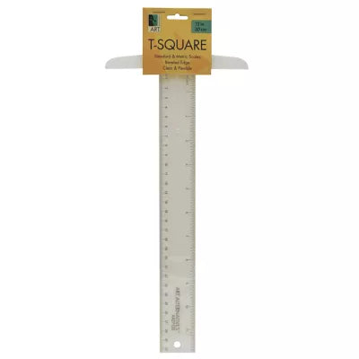 T-SQUARE CLEAR PLASTIC 12IN - New (SKU: 11847878)