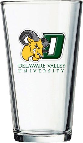 Delaware Valley University Aggies 16 oz. Glass