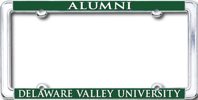 Delaware Valley University Alumni Thin Dome License Plate Frame