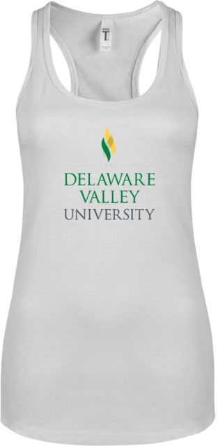 Delaware Valley Next Level Racerback Tank White Inst. Wordmark - ONLINE ONLY