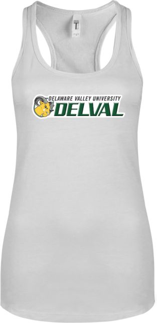 Delaware Valley Next Level Racerback Tank White Primary Athletic - ONLINE ONLY