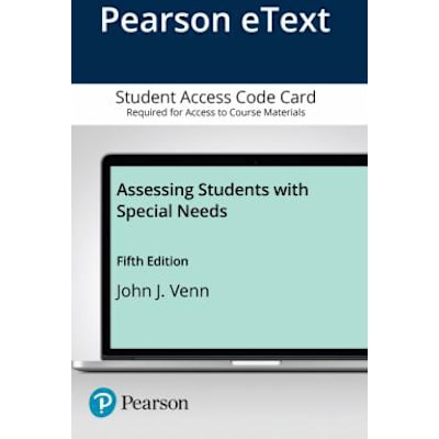 Assessing Students with Special Needs, Pearson eText -- Access Card