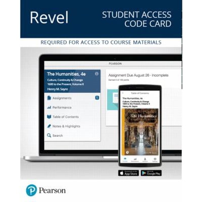 Revel Access Code for Humanities The: Culture Continuity &amp; Change Volume 2
