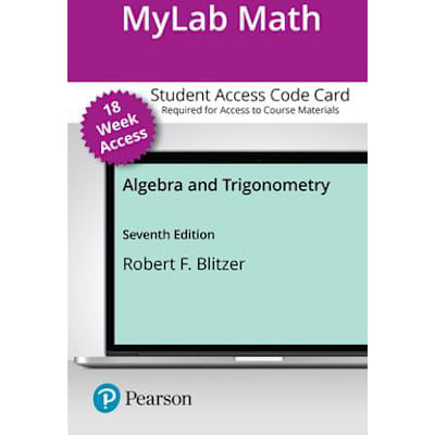MyLab Math with Pearson eText Access Code for Algebra &amp; Trigonometry
